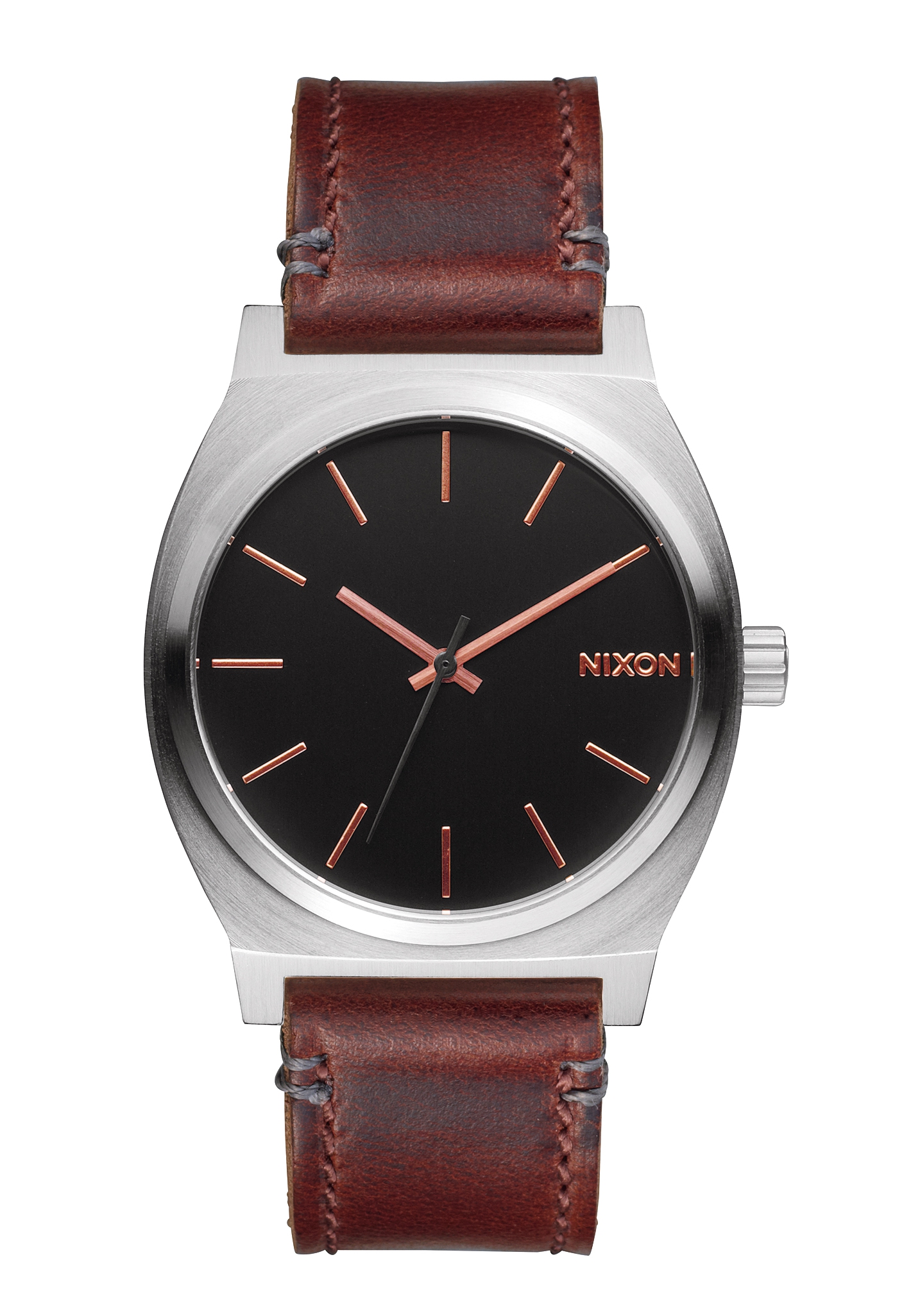 Nixon The Time Teller Gray Rose Gold Brown A0452066