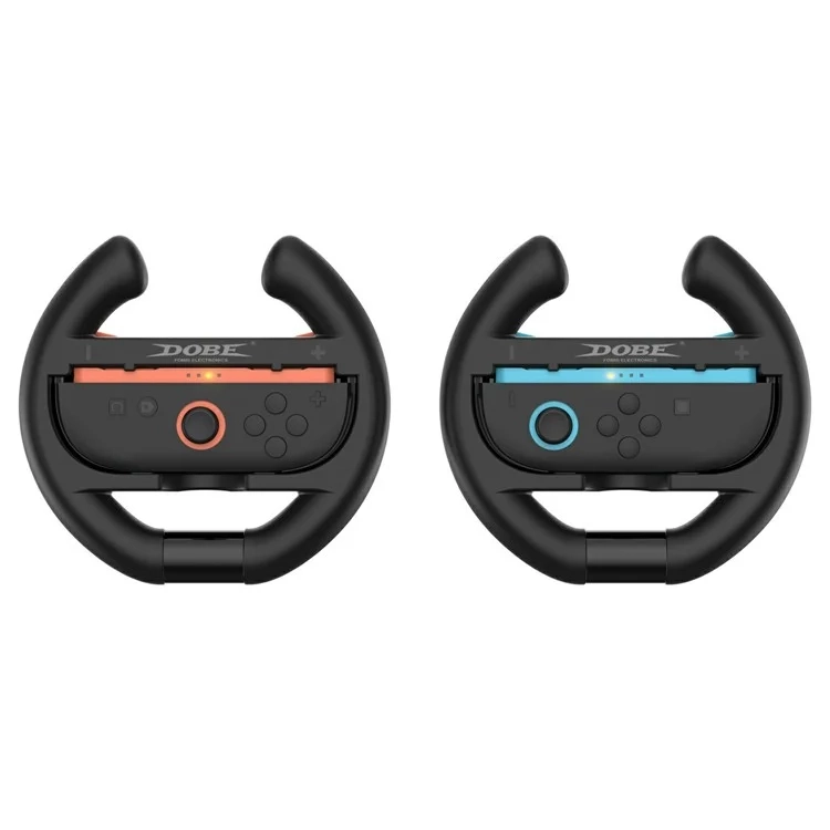 (2er Set) Rennlenkrad Gamepad Joycon Halterung Controller Griff Kompatibel für Nintendo Switch 2 / Joy-Con Controller - Schwarz