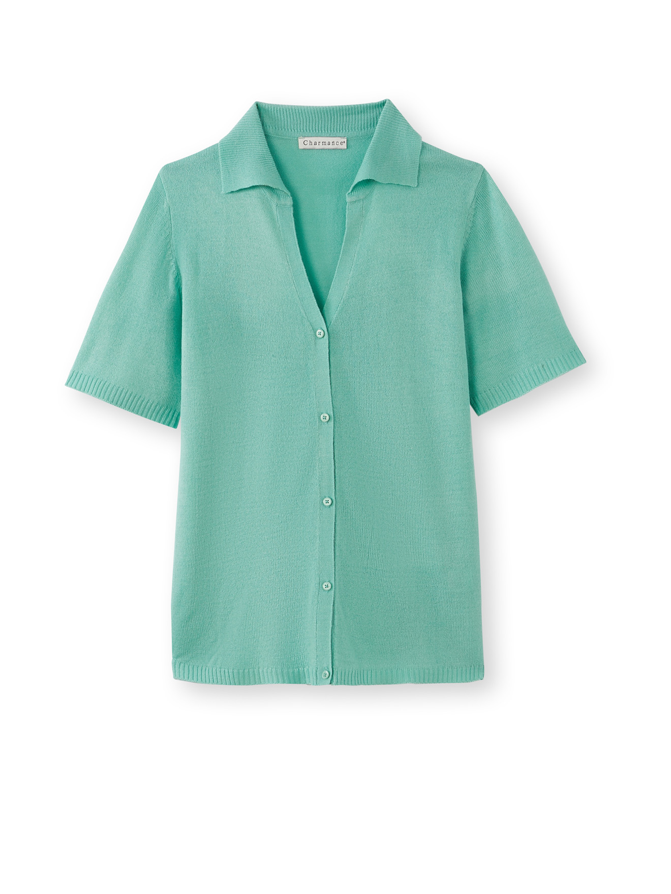 Gilet col polo manches courtes