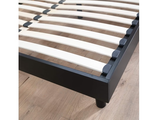 TERRE DE NUIT - Sommier 160 x 200 Sommier kit en bois massif noir