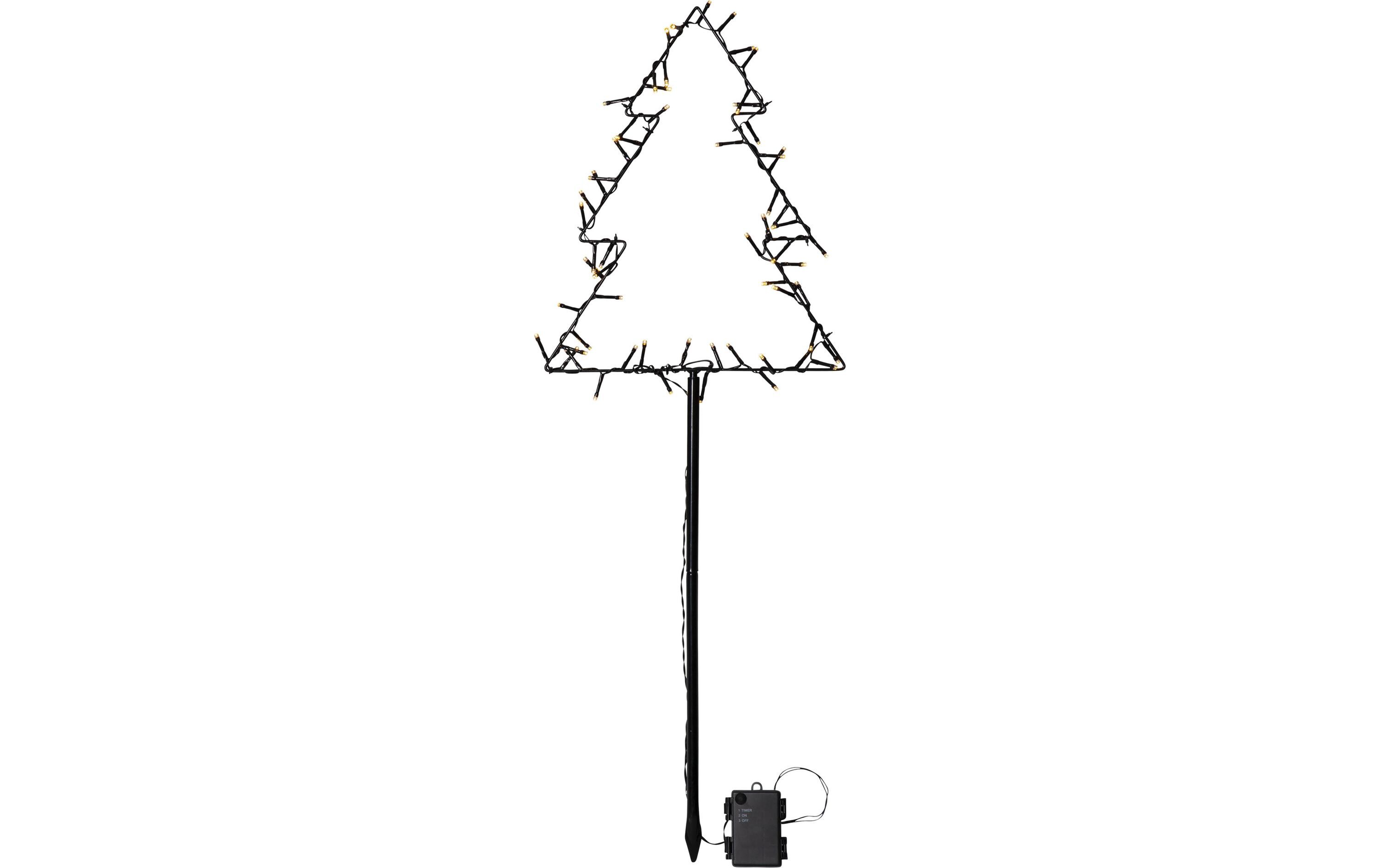 Aussendekoration Baum 32 x 90 cmTanne mit Erdspiess