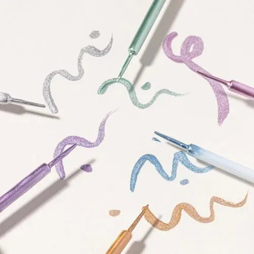 Metal-Iced Metallic Liner Silver Dollar