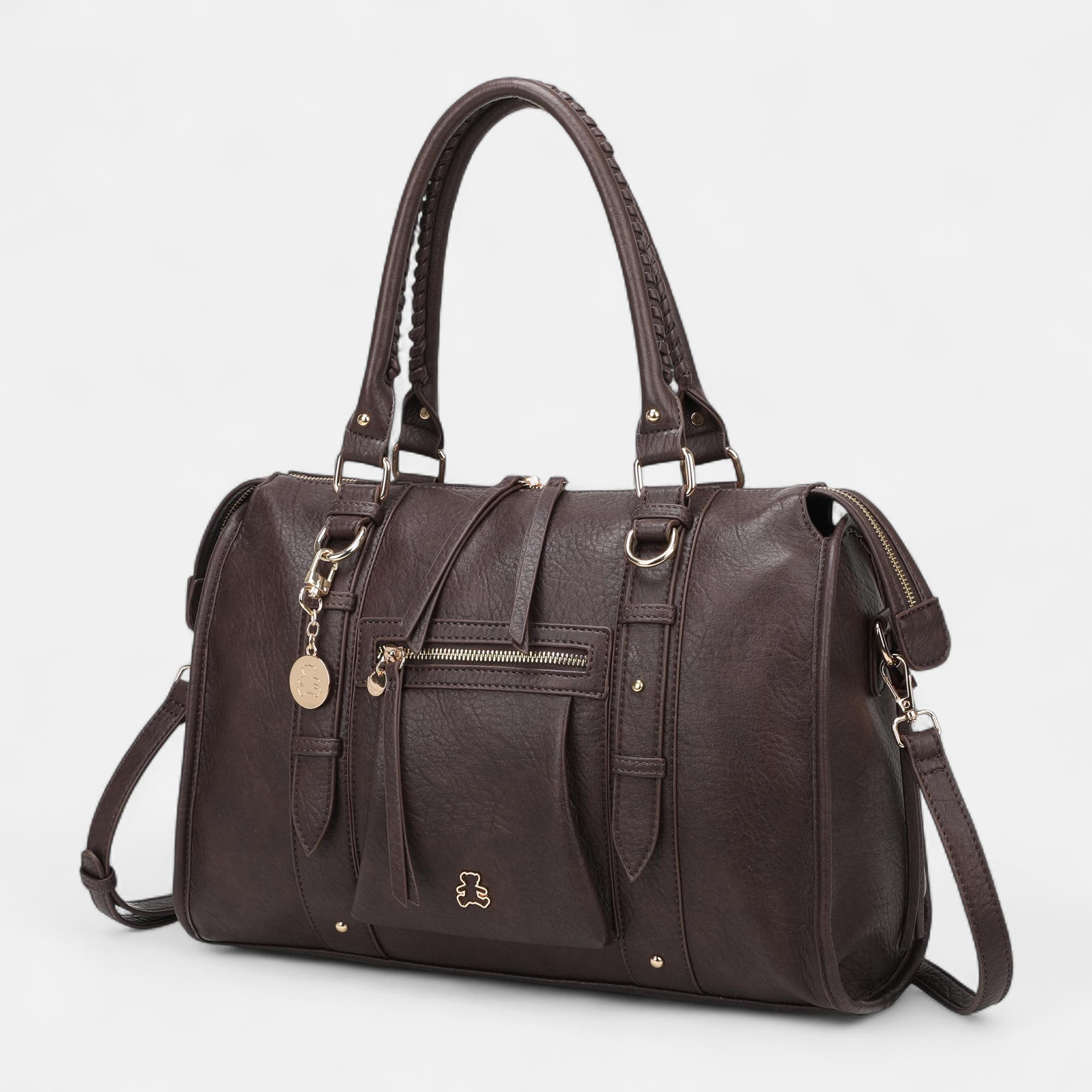 Sac de shopping marron