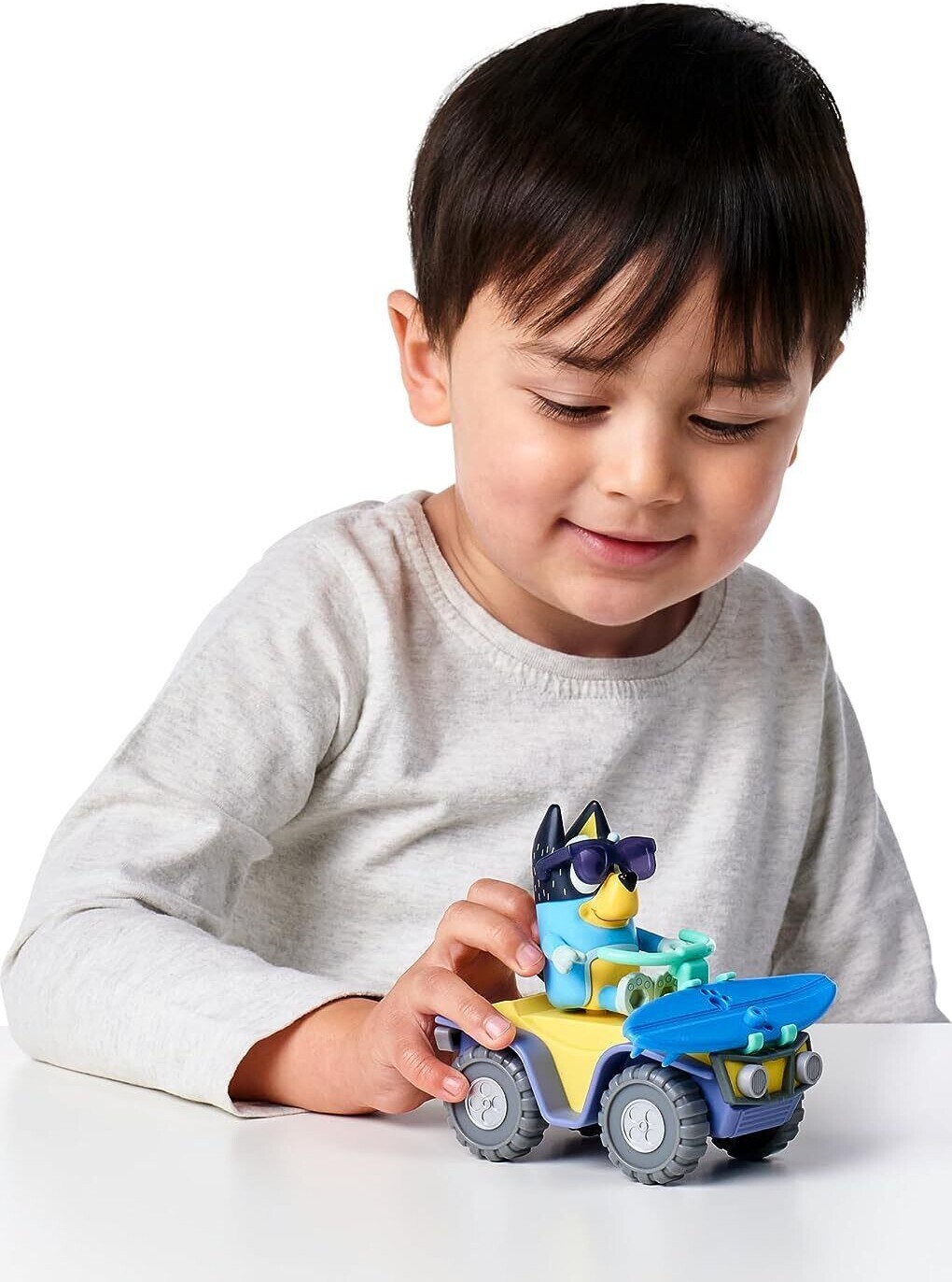 Bluey - Strandkøretøj Med Figur Og Surfbræt