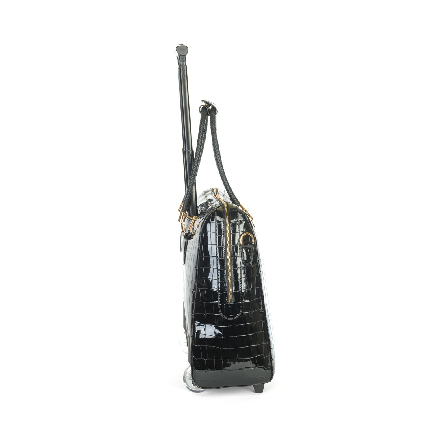 Olivia Lauren Alice Business Trolley croco zwart