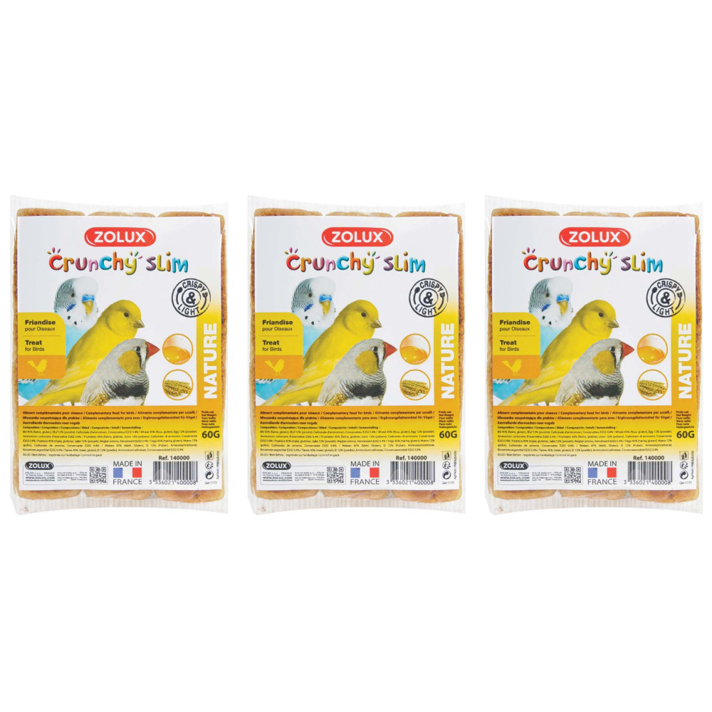 Friandises pour oiseaux crunchy slim 9 x 20gr