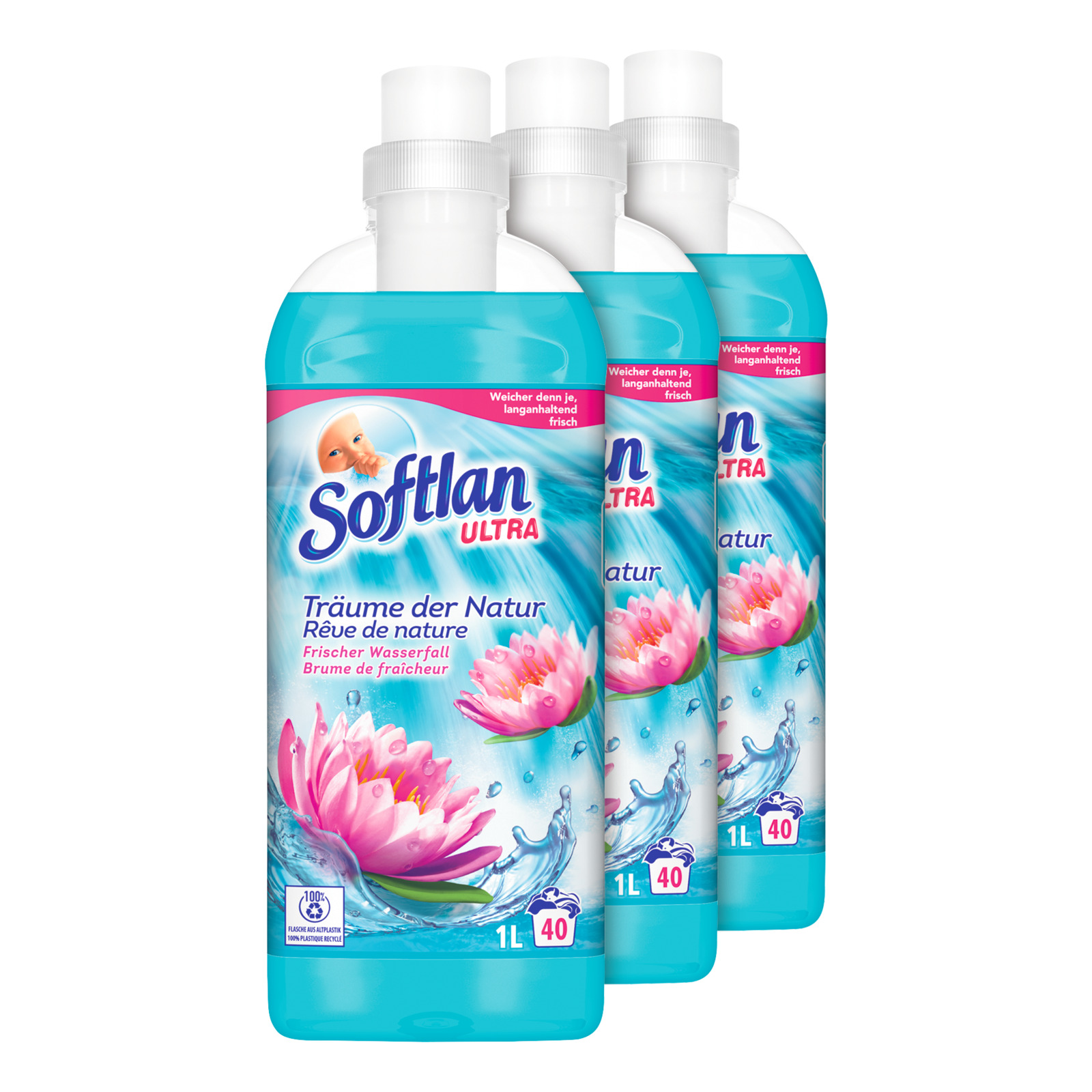 Softlan Frischer Wasserfall 3x1l