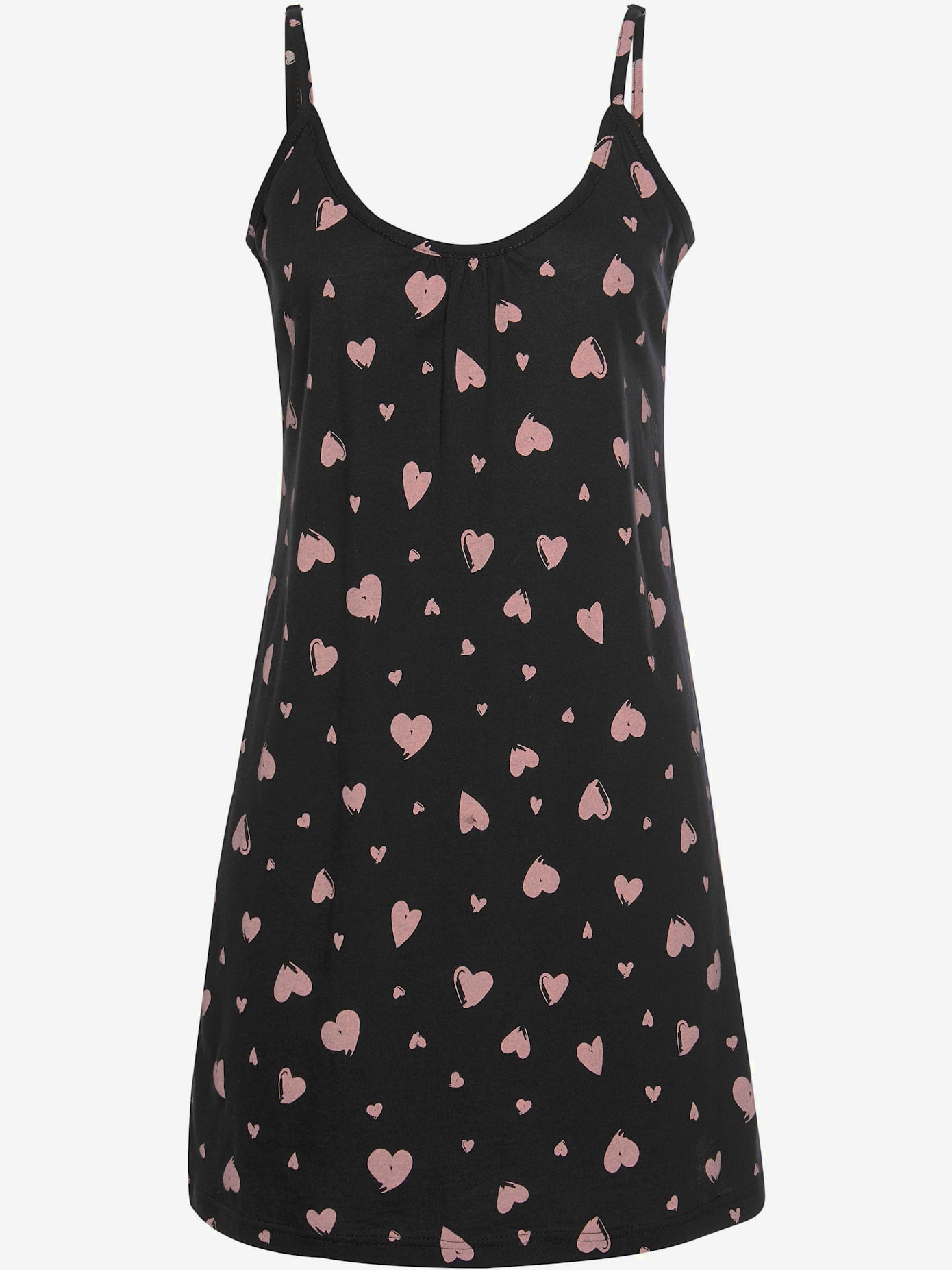 Déshabillé chemise de nuit avec imprimé cœur