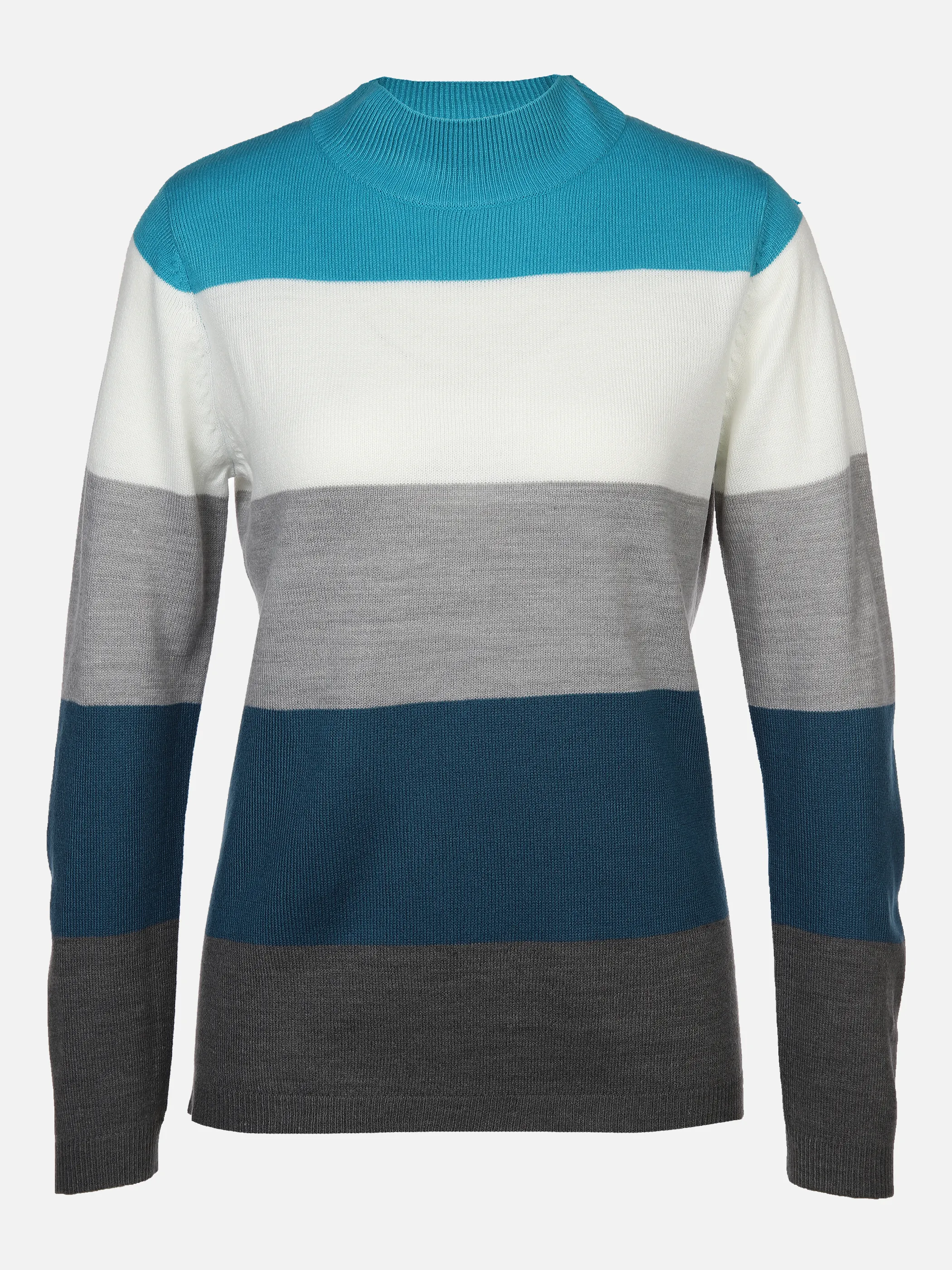 Damen Stehkragenpullover mit Streifen