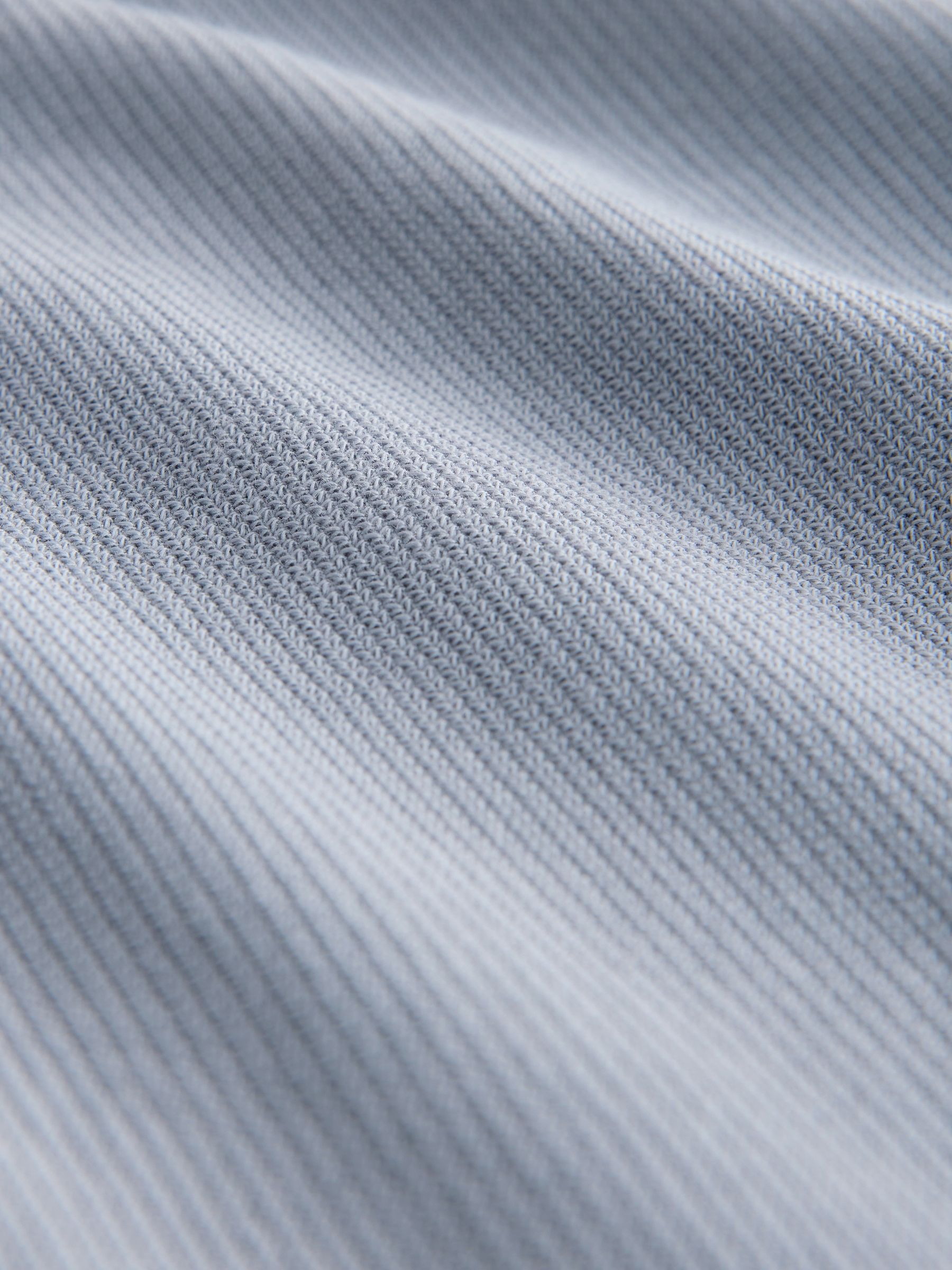 Blauw - Nette poloshirt met textuur