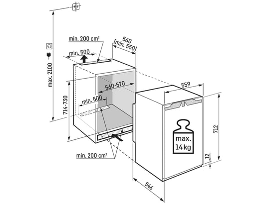 LIEBHERR - Congélateur encastrable armoire IFND3503-22