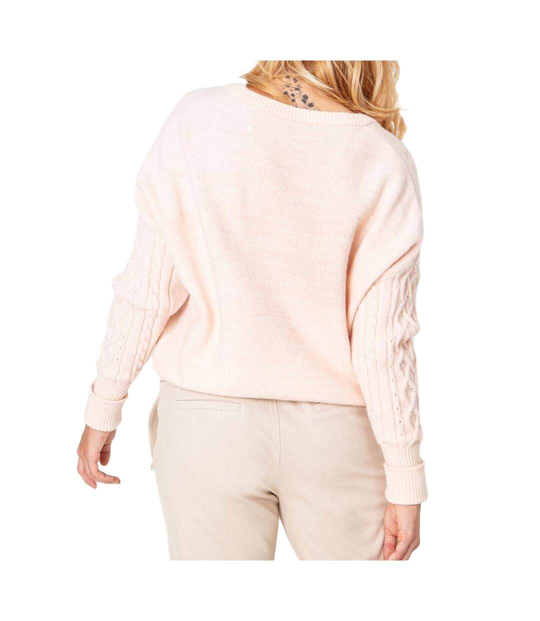 Pull Rose Femme TBS Clair