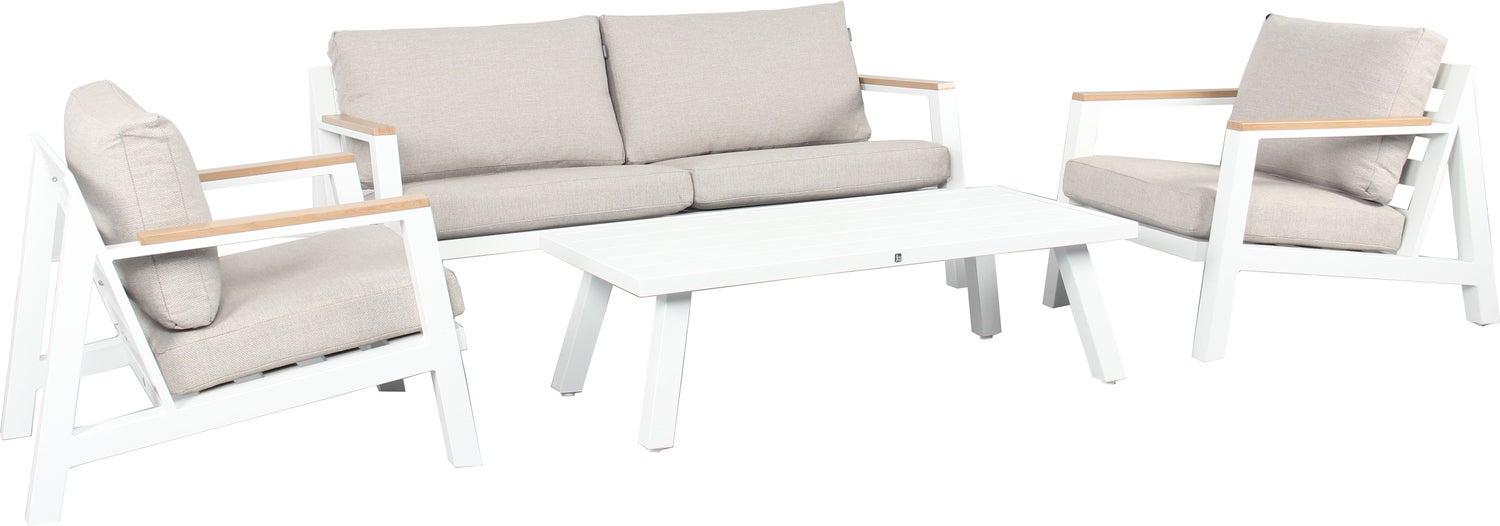 Intratuin 4-zits loungeset Clara wit