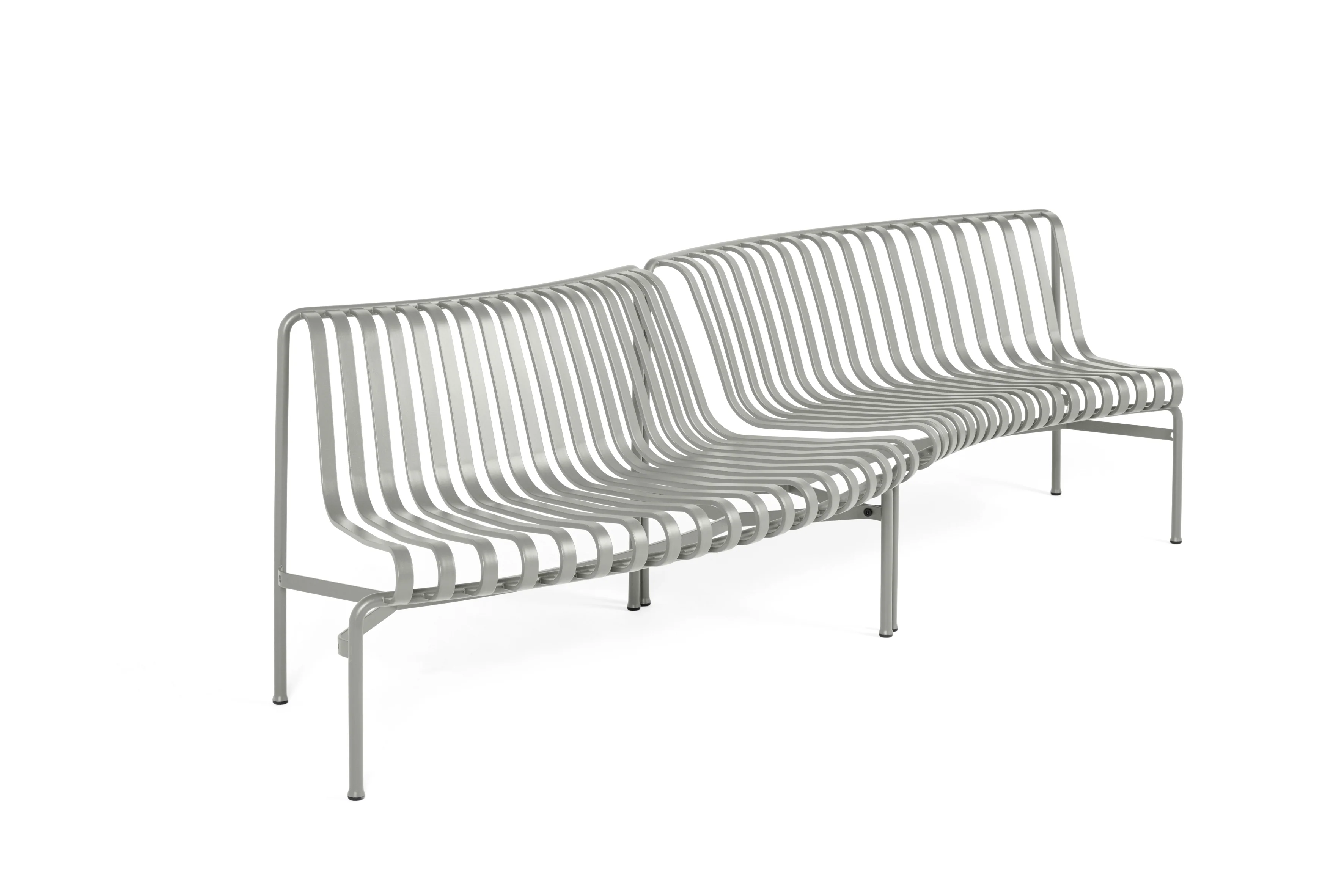 HAY  Palissade Park Dining in-out havebænk - Sky Grey