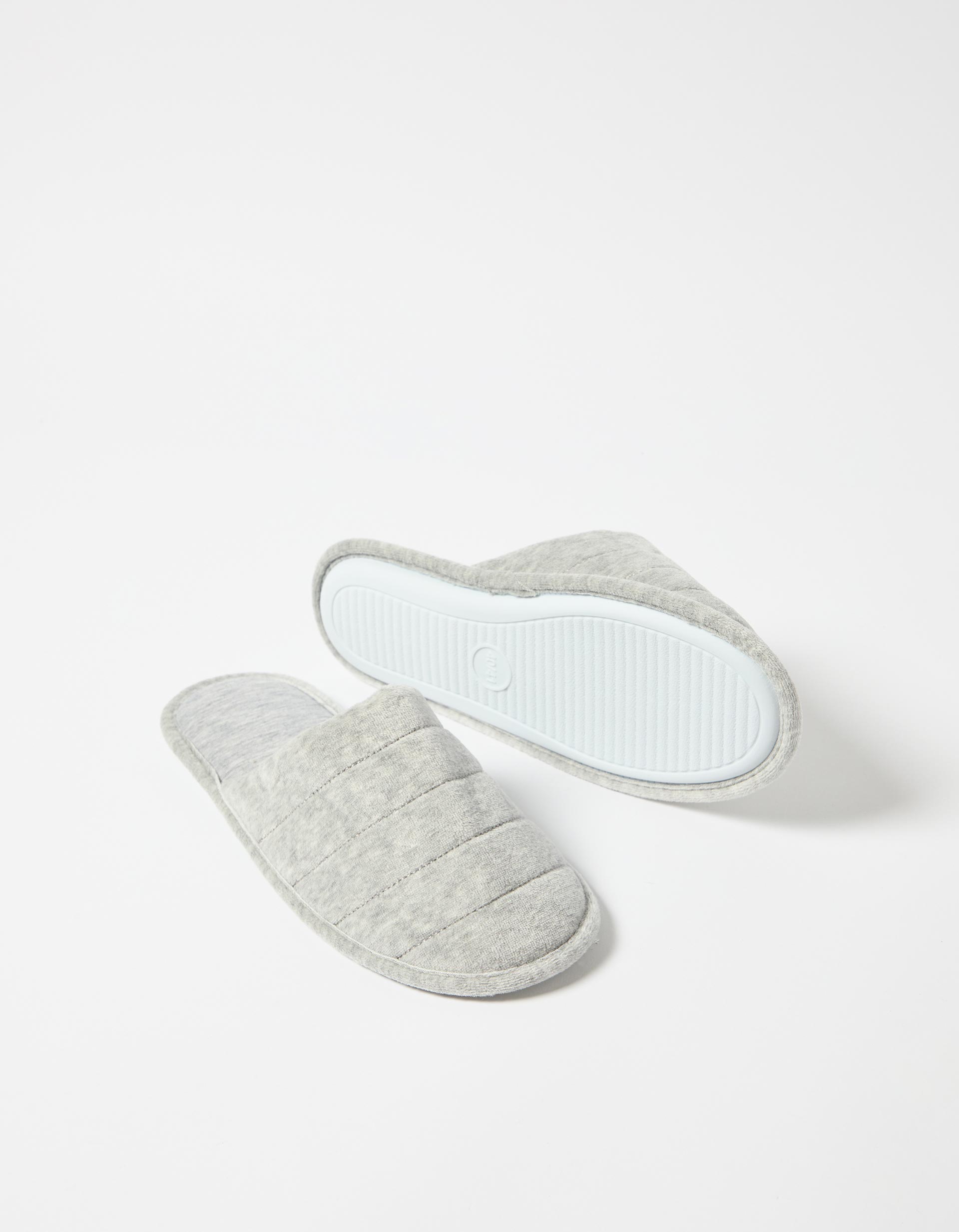 Chinelos de Quarto, Mulher, Cinzento