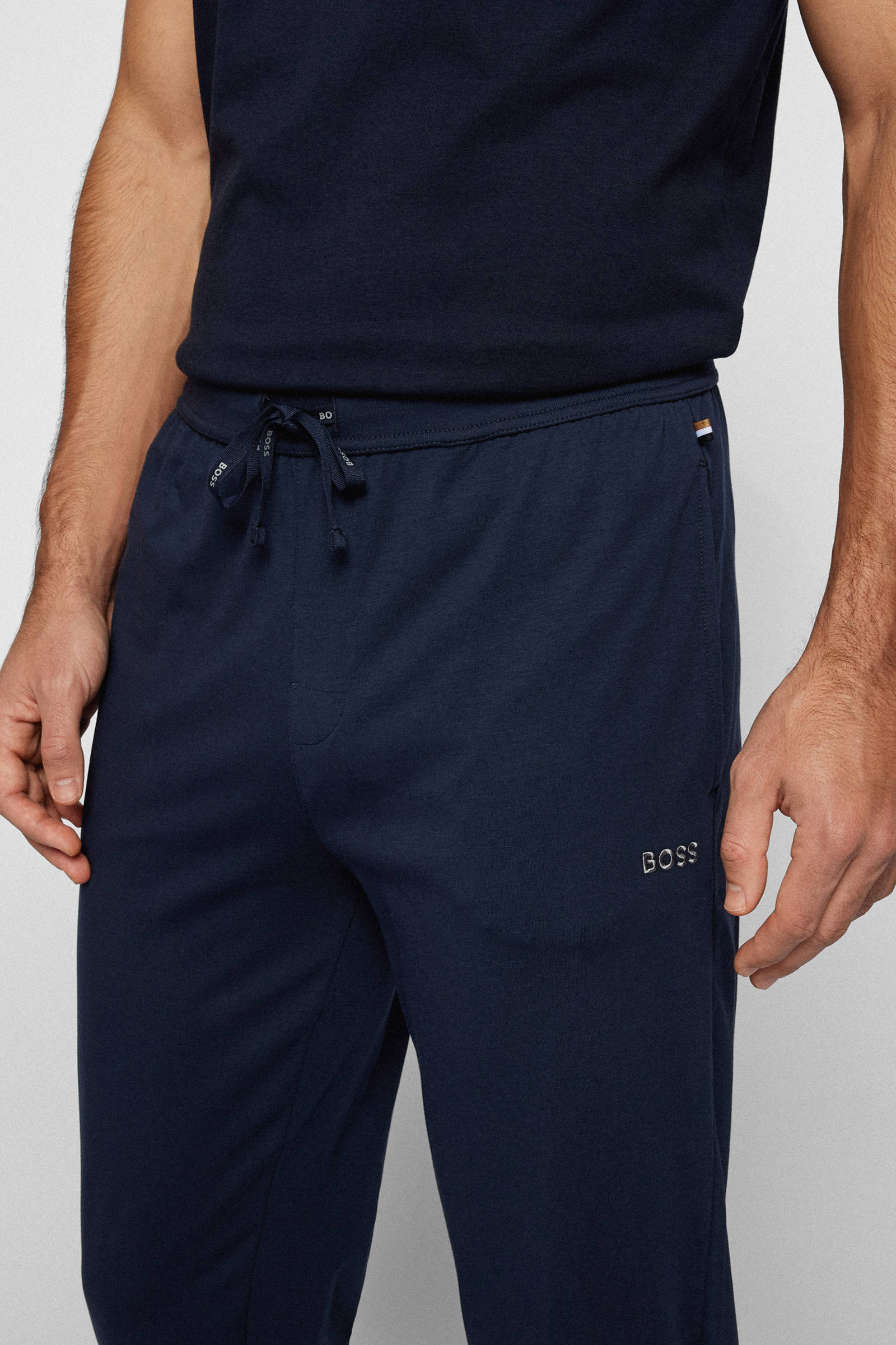 BOSS loungebroek donkerblauw