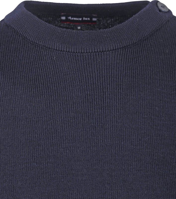 Armor-Lux - Fouesnant - Trui - Navy - Wol