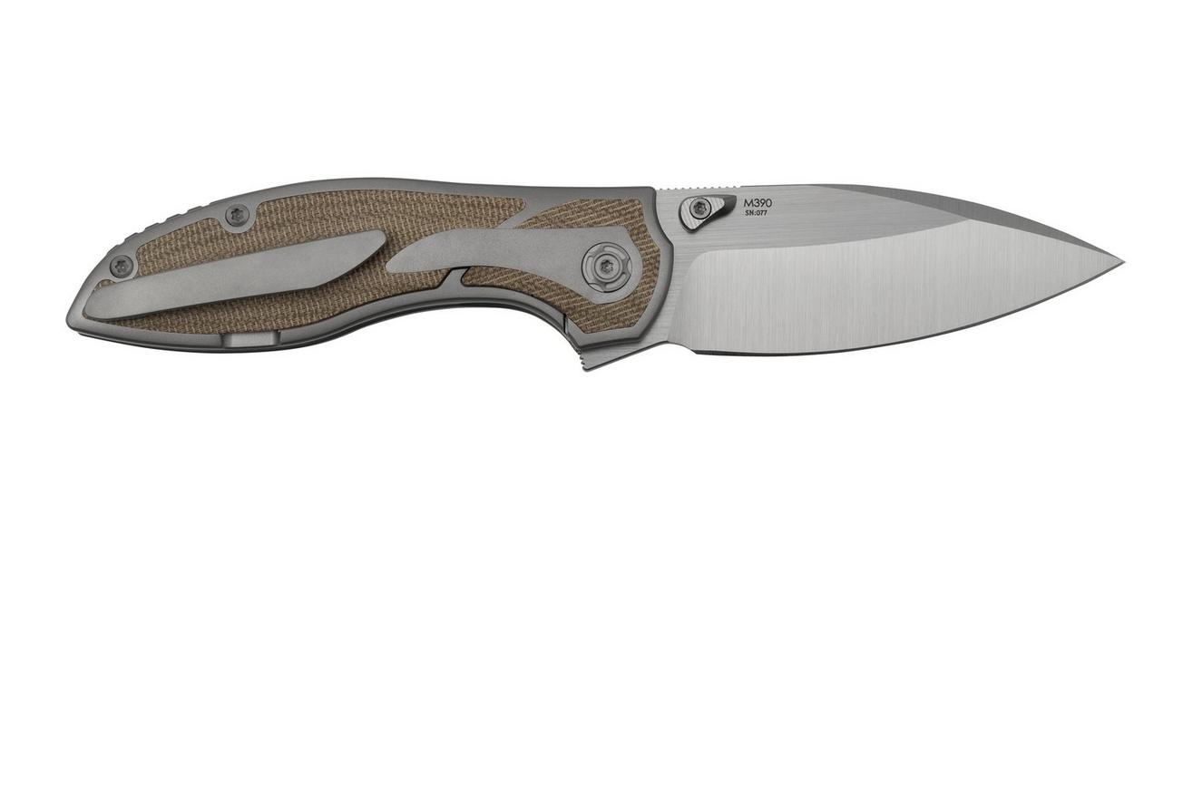 Reate Iron X, IRONX-GM Green Micarta, Kirby Lambert design