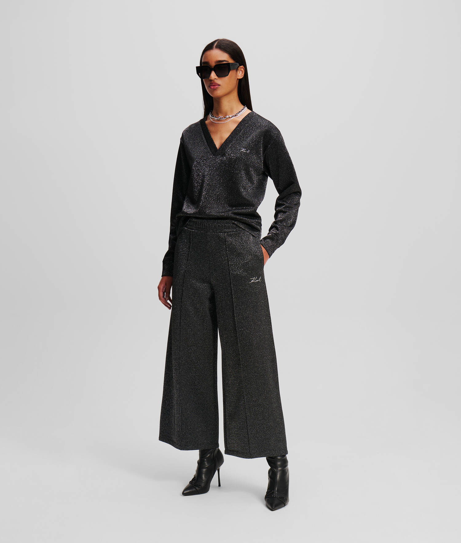 JUPE-CULOTTE EN LUREX