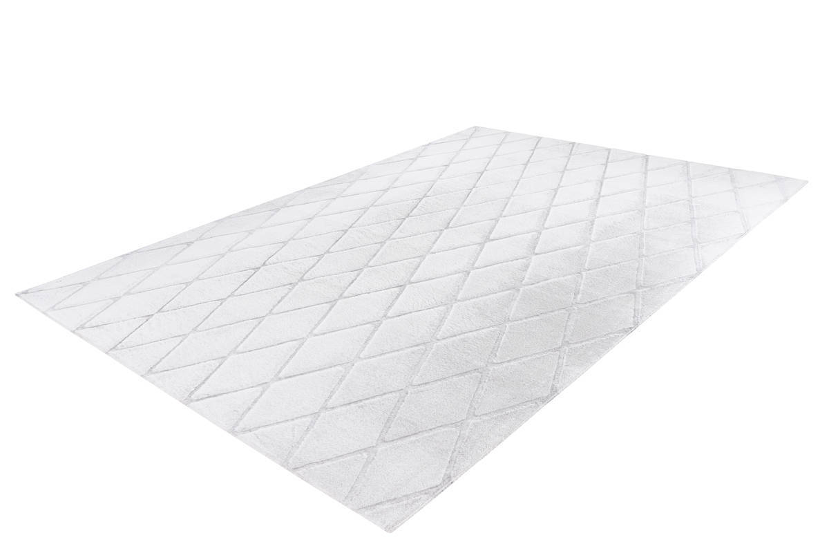Teppich VIVICA 200 - weiß-graublau - 80x150 cm