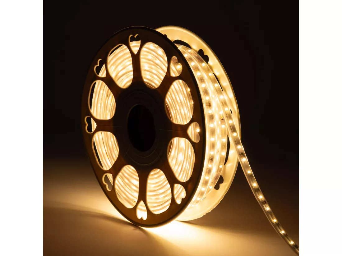Ruban LED Extérieur Solaire 24V DC SMD2835 60 LED/m 40m IP65 Largeur 12mm Coupe 100 cm Blanc chaud