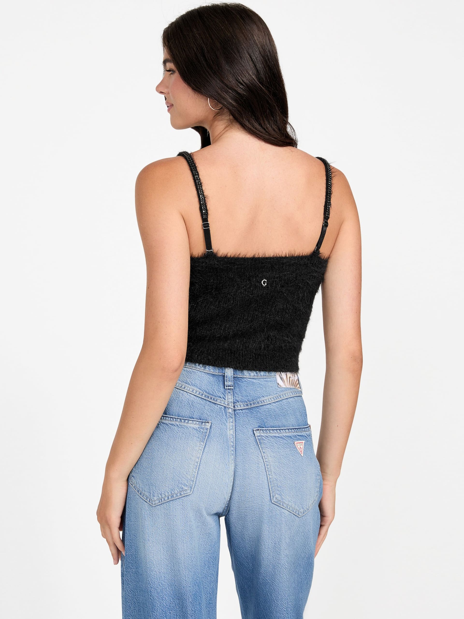 Top cropped Keyla Fuzzy Sweater