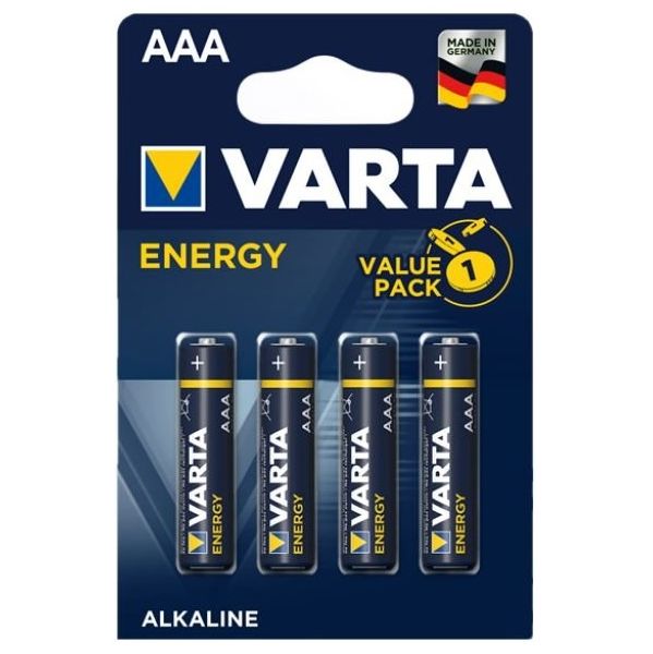 Varta Pilhas Energy AAA/LR3 1.5V 1100mAh Pack 4 Un.