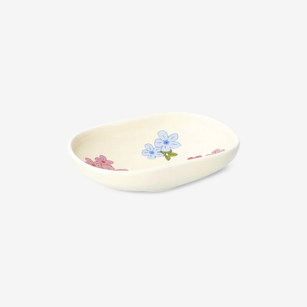 Skål til soja med små blomster
