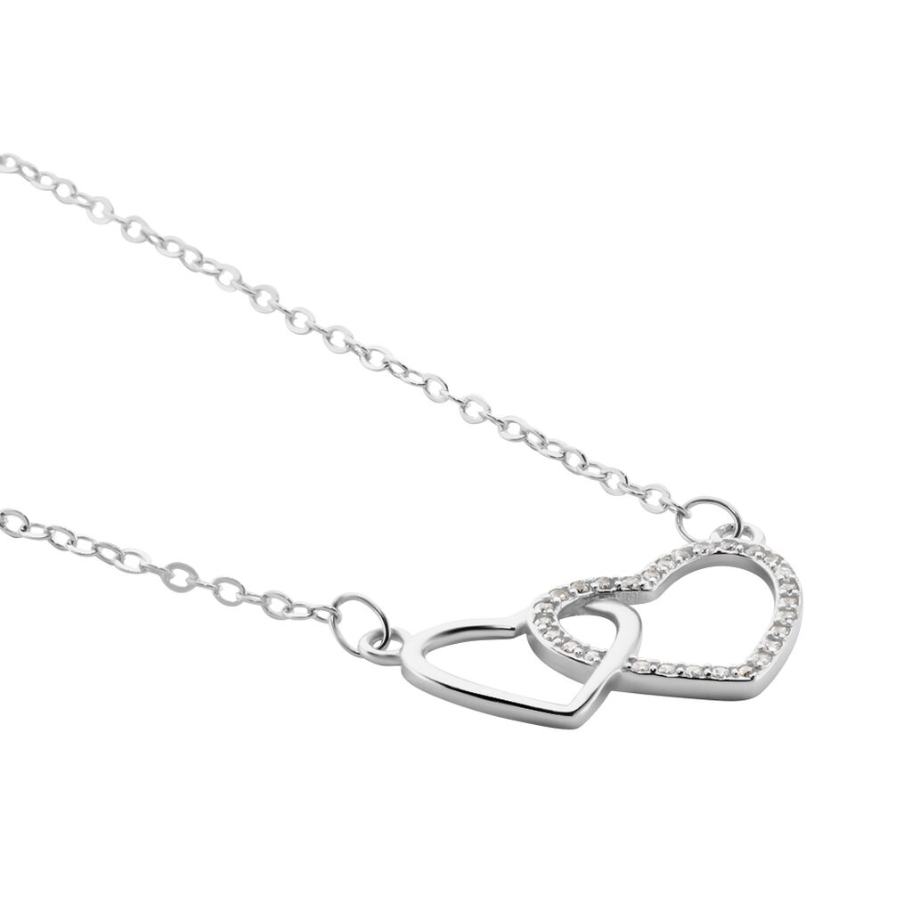 Collier Gasparde Argent Blanc Oxyde De Zirconium