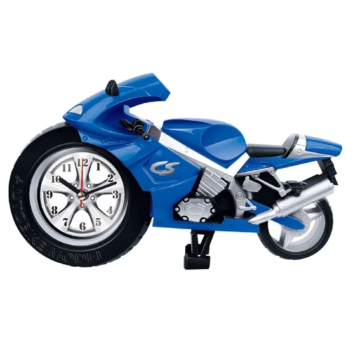 Wewoo Horloge Moto Artistique Bleu