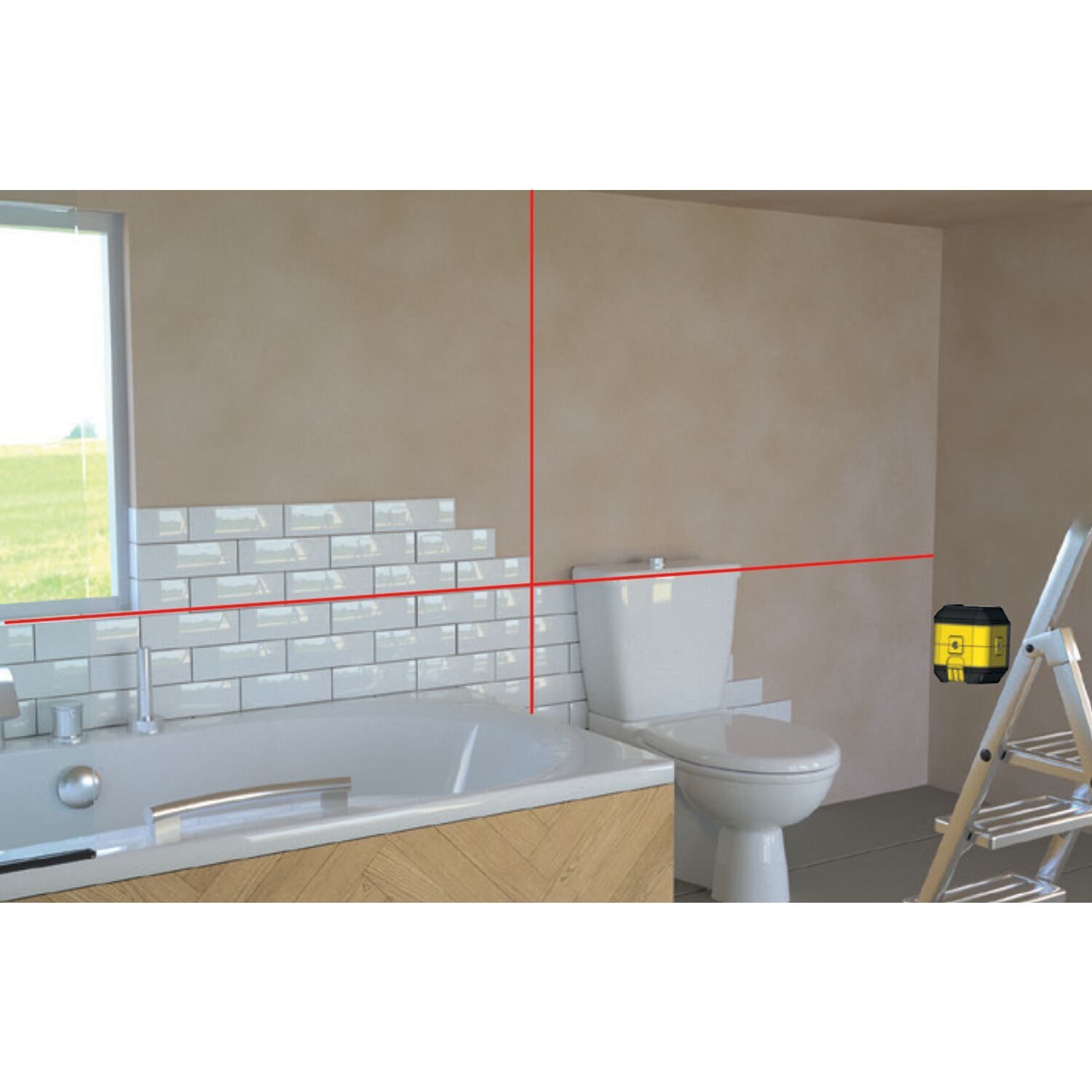 Stanley STHT77498-1 Kruislijnlaser Cubix™ Rood