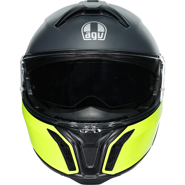 AGV - Casque Tourmodular Balance Noir Mat / Jaune fluo / Gris