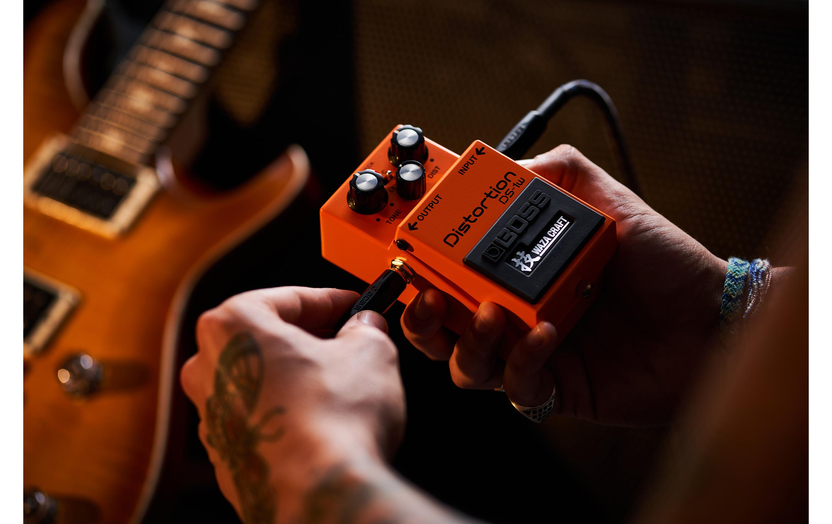 Pedal DS-1W<br>Neuauflage des Distortion-Klassikers, erweitert auf Basis der «Waza»-Handwerkskunst