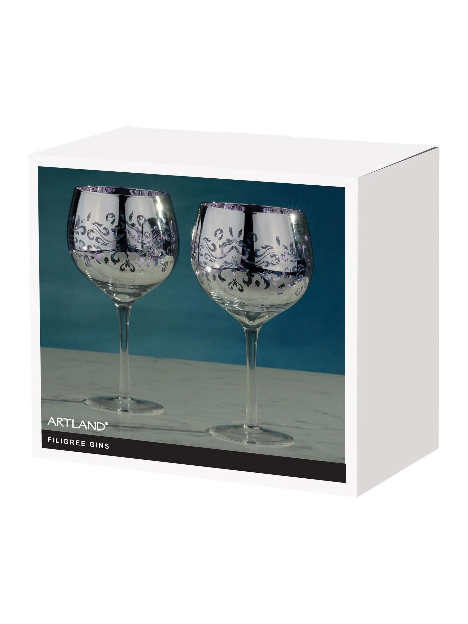 Artland Set of 2 Filigree Gin Glasses