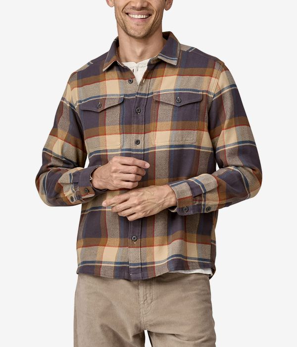 Patagonia Fjord Flannel Hemd (sunrise ridge forge grey)