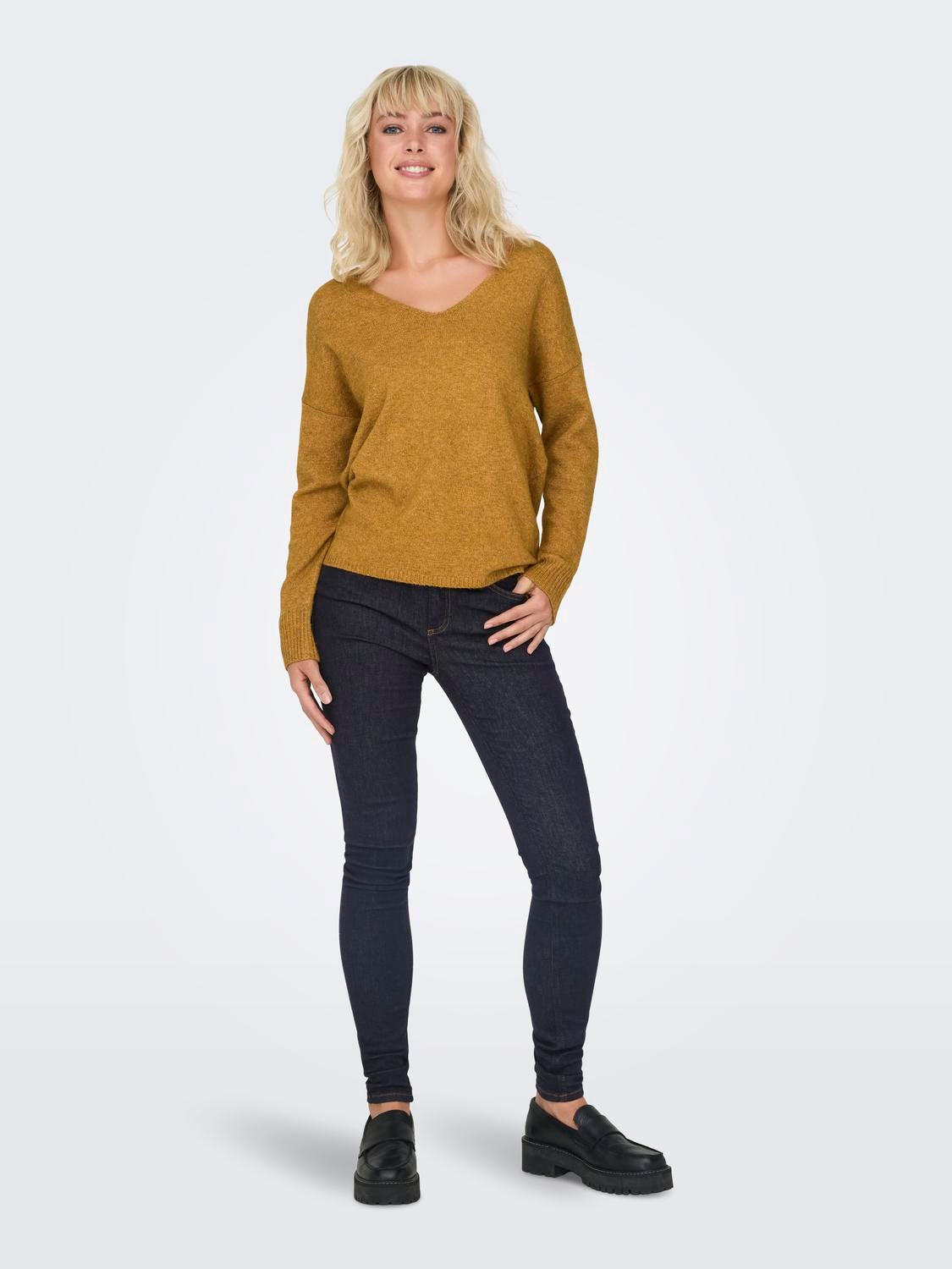 ONLRICA Strickpullover Golden Spice