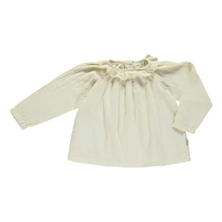 Poudre Organic Blouse Double Gaze Coton Charme | Crème