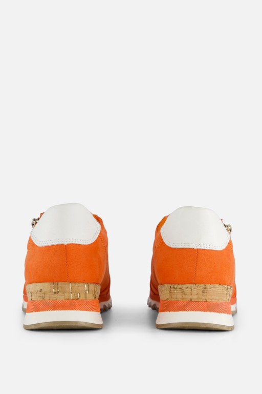 Marco Tozzi Perfo Sneakers oranje Textiel