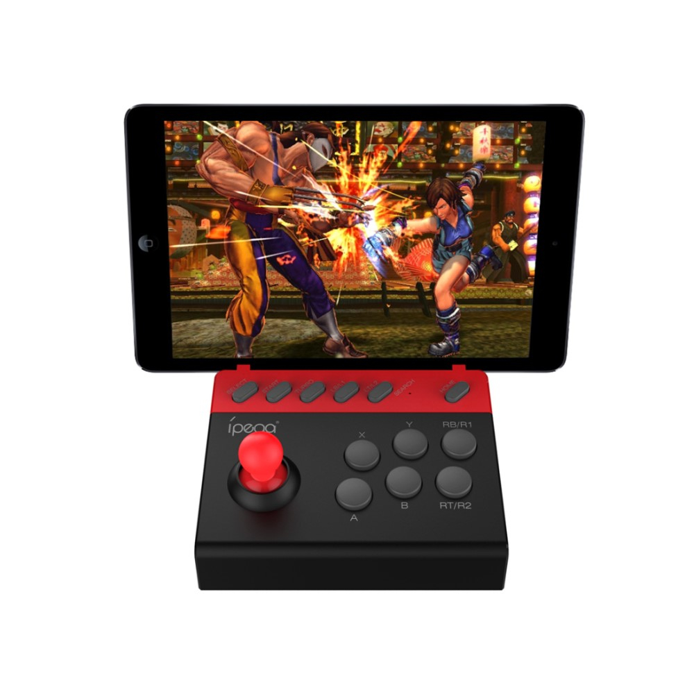 Gamepad Joystick Arcade Bluetooth Retro Gaming Controller für Smartphones (iOS / Android) - Schwarz / Rot