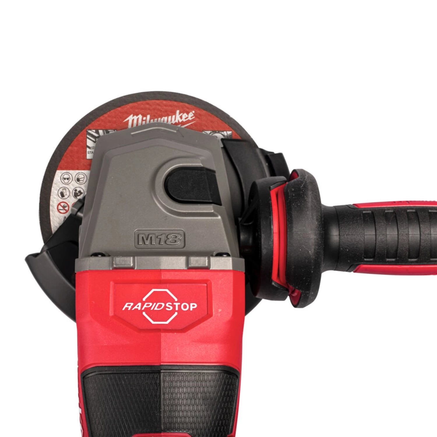 Milwaukee M18 FHSAG125XB2-802X 18V Li-ion accu haakse slijper (2x 8.0Ah accu) set in HD Box - 125mm - Schuifschakelaar