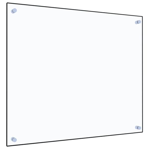 vidaXL Kjøkkenplate gjennomsiktig 70x60 cm herdet glass