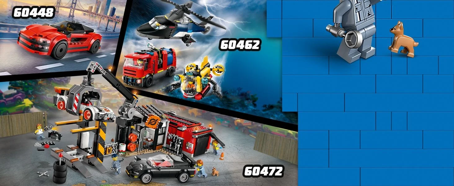 LEGO - LEGO City - Skrotplads med biler (60472)