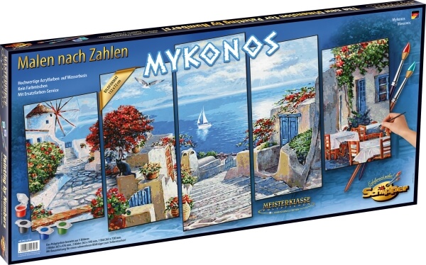 Malen nach Zahlen - Mykonos
