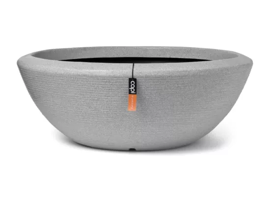 Bol à plantes bas Arc Granite 61x25 cm Ivoire