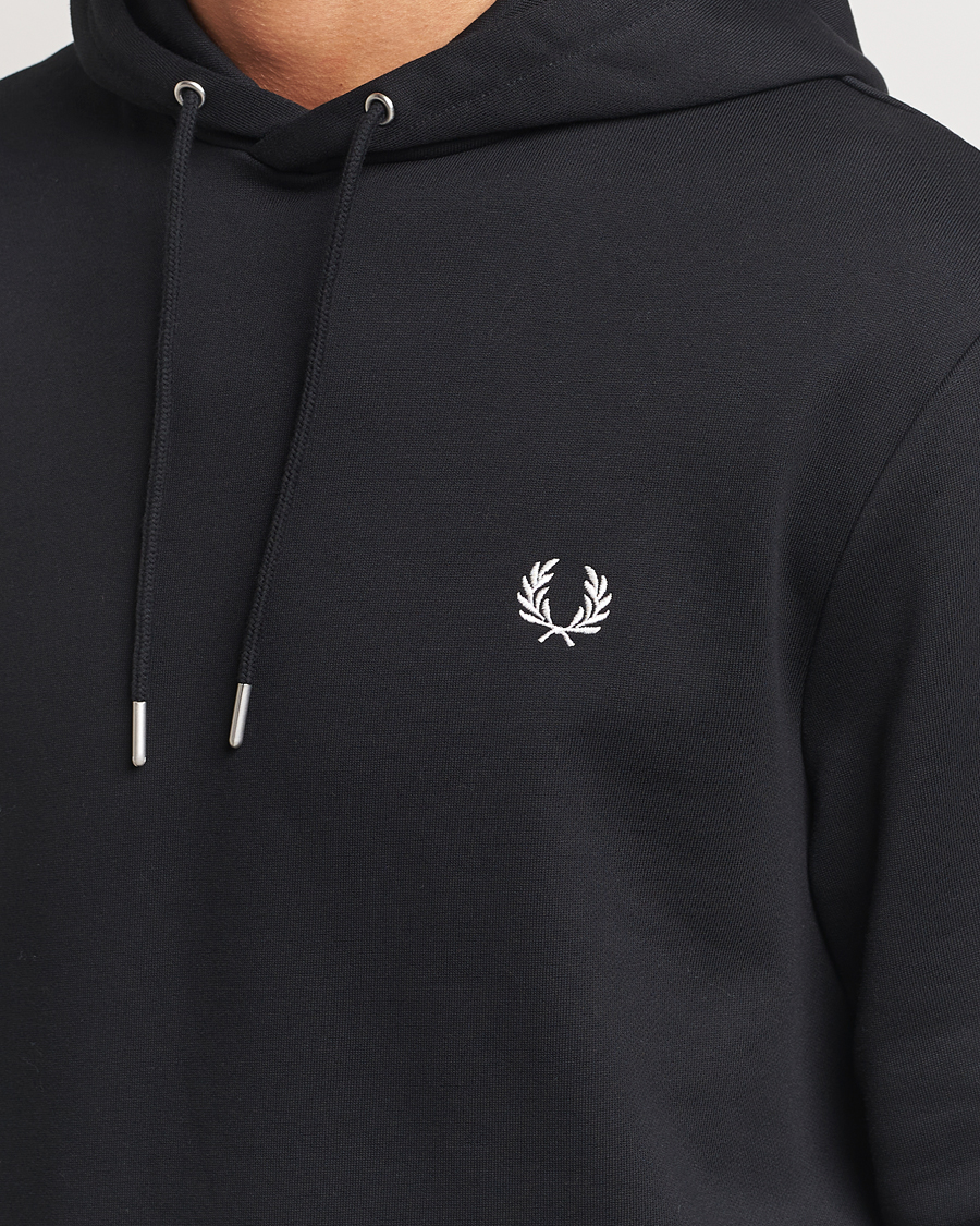 Fred Perry Tipped Hoodie Black