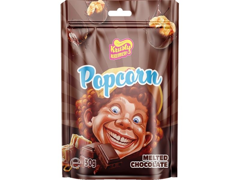 Krusty Krunch Popcorn Melted Chocolate 30 g Popcorn mit zartschmelzendem Schokoladenüberzug