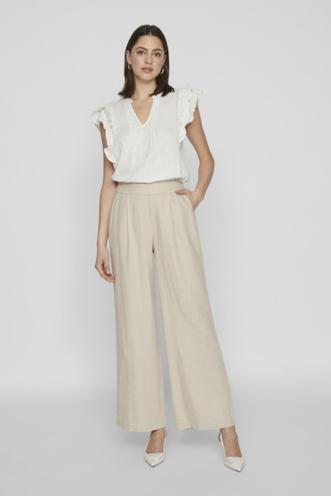Vila beige dames broek