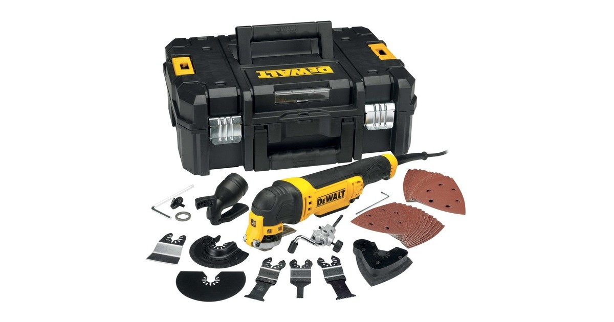 DEWALTOscillerende Multitool DWE315KT multifunctioneel gereedschap  (Geel/zwart)