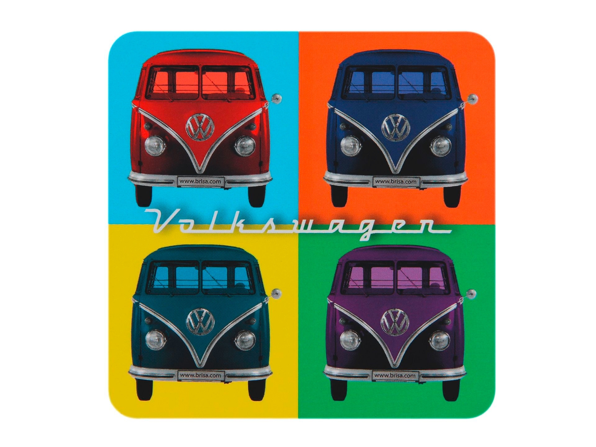 VW Collection T1 Bus Untersetzer 4er Set für Tassen Bus Bus Fronten
