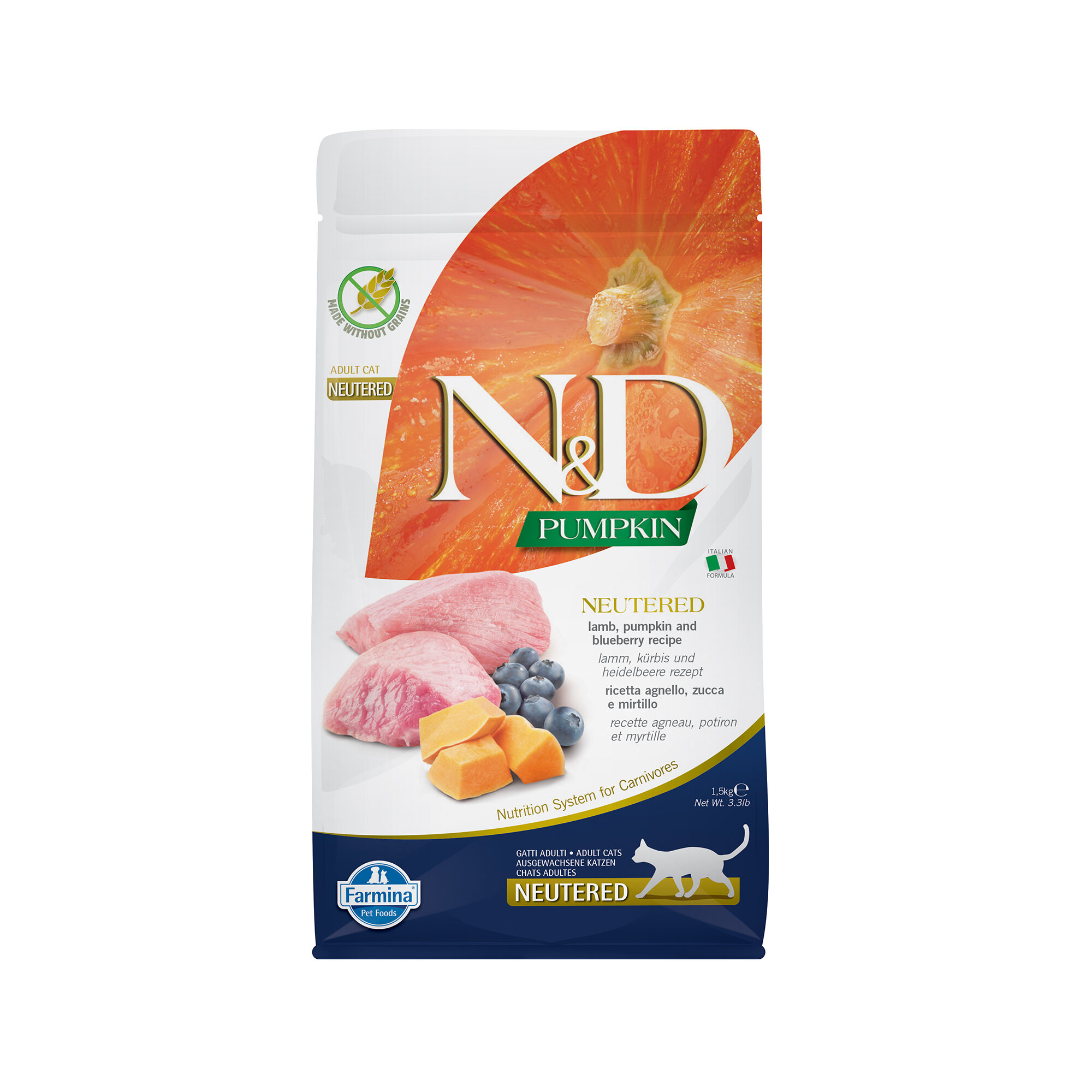 Farmina N&D Pumpkin Neutered Kattenvoer - Lamb